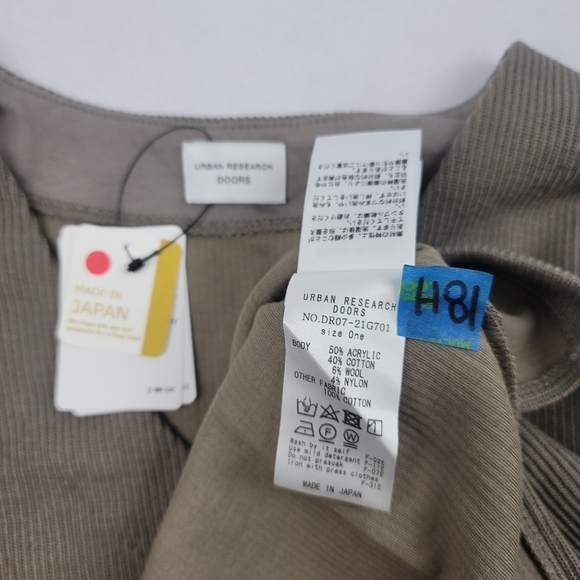 NWT Urban Research Doors ribbed vneck sweater - Picture 7 of 7